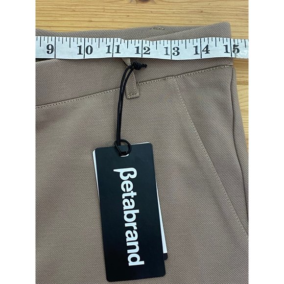 NWT Betabrand Dress Pant Yoga Pants in Khaki Twill Medium Long - Picture 8 of 16